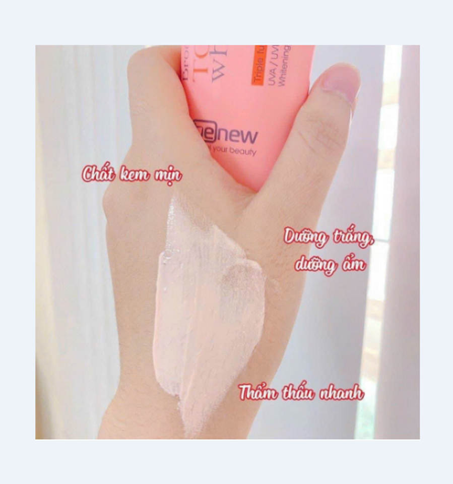Kem Chống Nắng BENEW 70g - Phổ Rộng SPF50+, Nâng Tone, Dưỡng Trắng Da, Thích Hợp Mọi Loại Da, Xuất Xứ Hàn Quốc