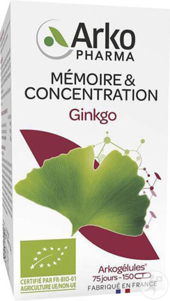 Viên Uống Bổ Não Arkopharma Ginkgo Biloba Bio 150 Viên - Tăng Cường Trí Nhớ và Tập Trung Tốt Nhất