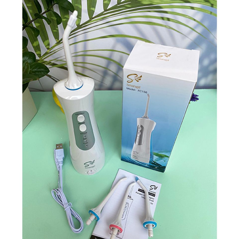 Máy Tăm Nước Không Dây Du Lịch Smaragd FC156 - Chăm Sóc Răng Miệng Hiện Đại, Kháng Nước, Di Động, Pin Sạc 1400mAh