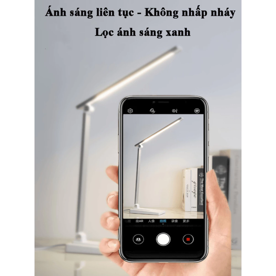 Đèn Bàn Học LED Chống Cận MT-607 - Siêu Sáng 10W Cảm Ứng 5 Chế Độ Ánh Sáng, Bảo Vệ Thị Lực Tối Ưu, Thiết Kế Thông Minh