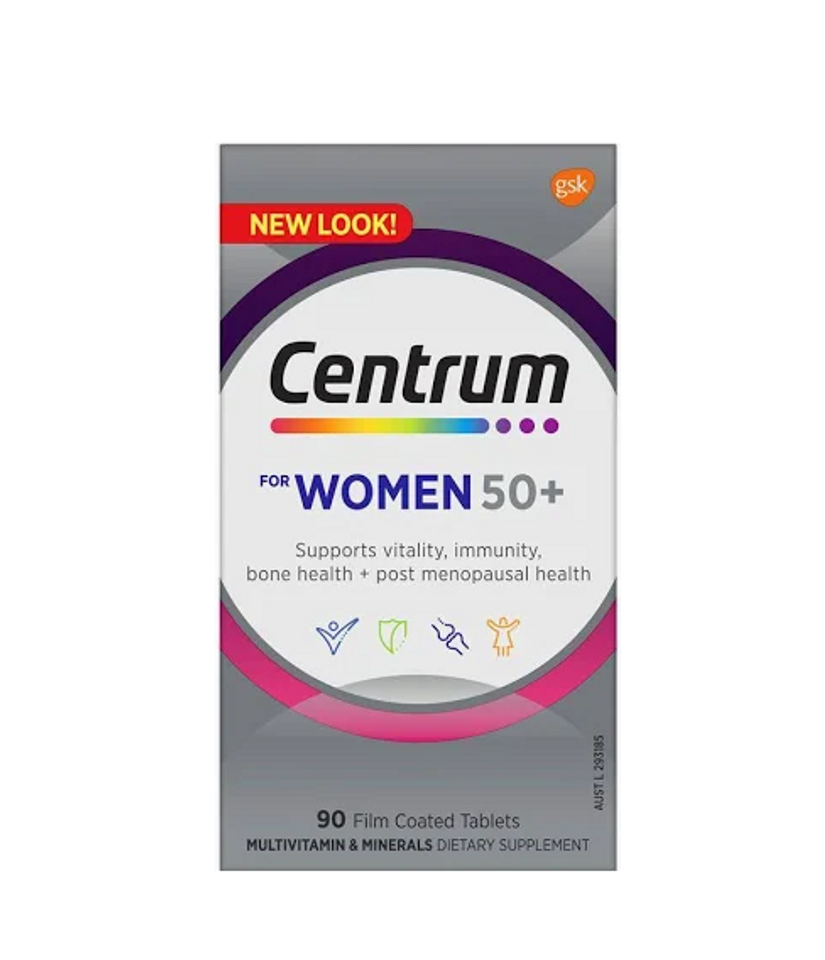 Vitamin Tổng Hợp Centrum Women 90 Viên - Hỗ Trợ Sức Khỏe Xương, Da, Tóc Cho Phụ Nữ - Giàu Vitamin và Khoáng Chất Essential