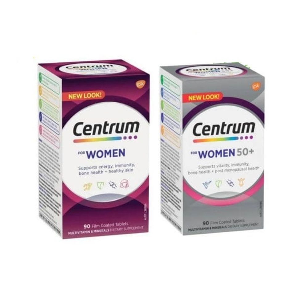Vitamin Tổng Hợp Centrum Women 90 Viên - Hỗ Trợ Sức Khỏe Xương, Da, Tóc Cho Phụ Nữ - Giàu Vitamin và Khoáng Chất Essential