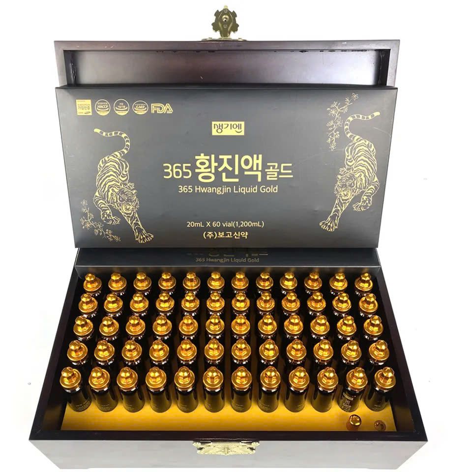 Tinh Chất Nước Đông Trùng Hạ Thảo 365 Hàn Quốc - Hộp 60 Ống x 20ml Giúp Tăng Cường Sức Khỏe và Hệ Miễn Dịch