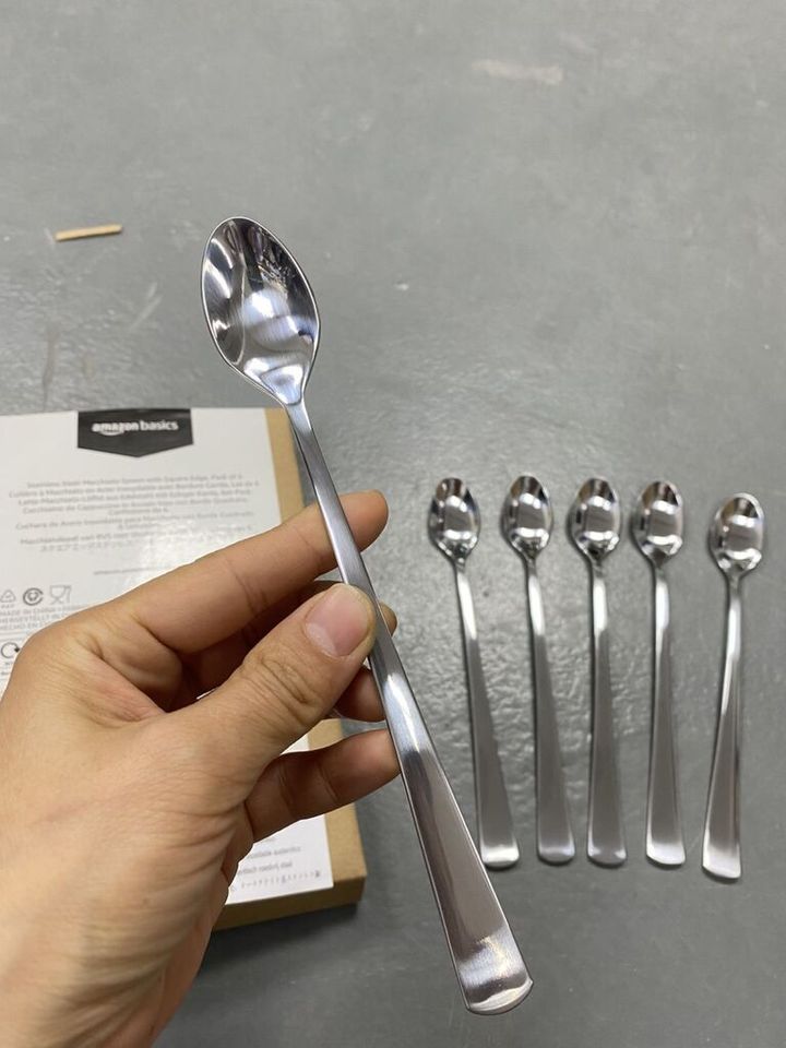 Bộ 6 Thìa Cà Phê Inox Cao Cấp - Đồ Gia Dụng Nhà Bếp Thực Dụng, Dễ Dàng Vệ Sinh, Thiết Kế Tinh Tế từ Dr Michaels Mỹ