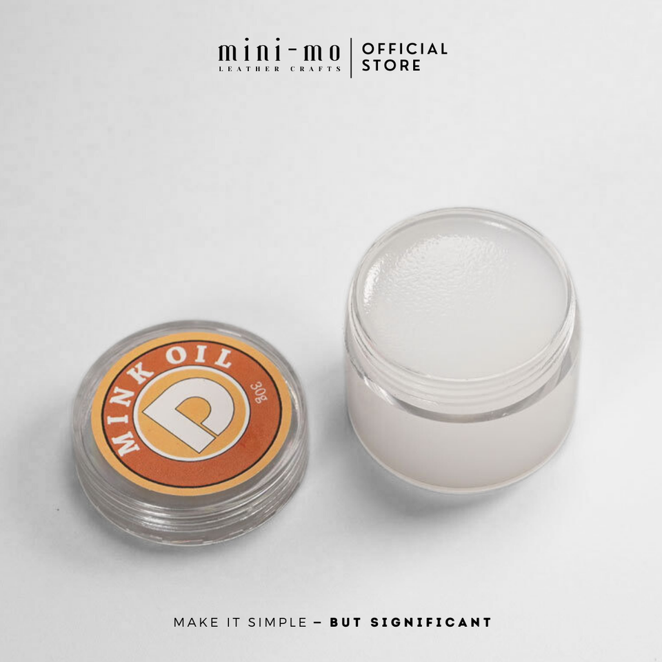 Kem Mỡ Chồn MINK OIL 30g - Sản Phẩm Bảo Dưỡng Đồ Da Thật, Làm Bóng và Phục Hồi Làm Mới Da, Tiện Dụng Cho Túi, Ví, Giày
