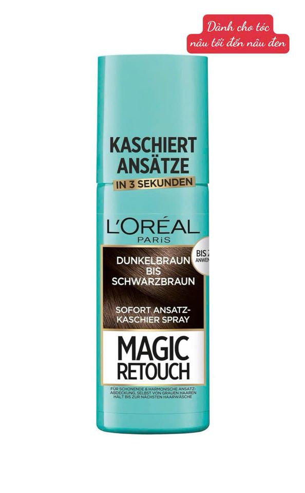Xịt Nhuộm Tóc Phủ Bạc Chân Tóc L’Oreal Paris Magic Retouch 75ml - Giải Pháp Nhuộm Nhanh Chóng, Tiện Lợi Cho Tóc Bạc