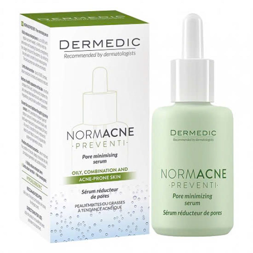 Serum Dưỡng Ẩm Se Khít Lỗ Chân Lông Dermedic Normacne 30ml - Giảm Dầu, Cải Thiện Kết Cấu Da, Ngăn Ngừa Mụn
