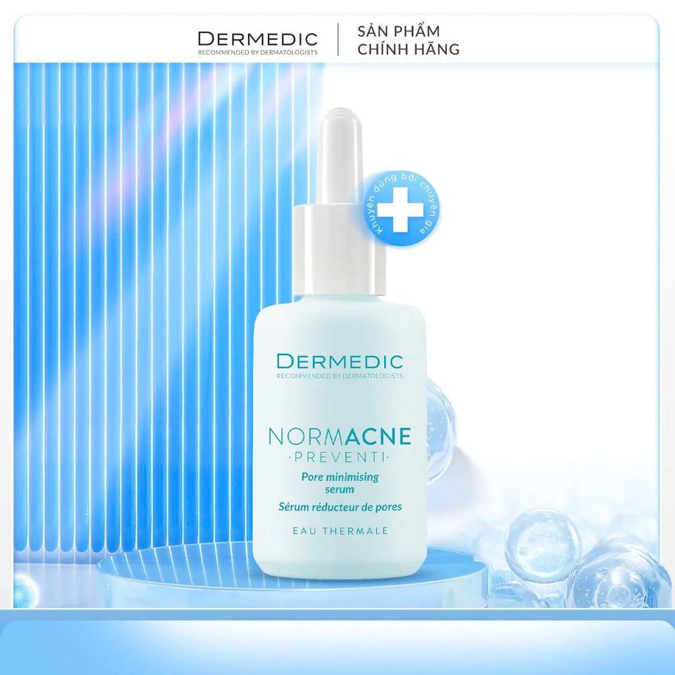 Serum Dưỡng Ẩm Se Khít Lỗ Chân Lông Dermedic Normacne 30ml - Giảm Dầu, Cải Thiện Kết Cấu Da, Ngăn Ngừa Mụn