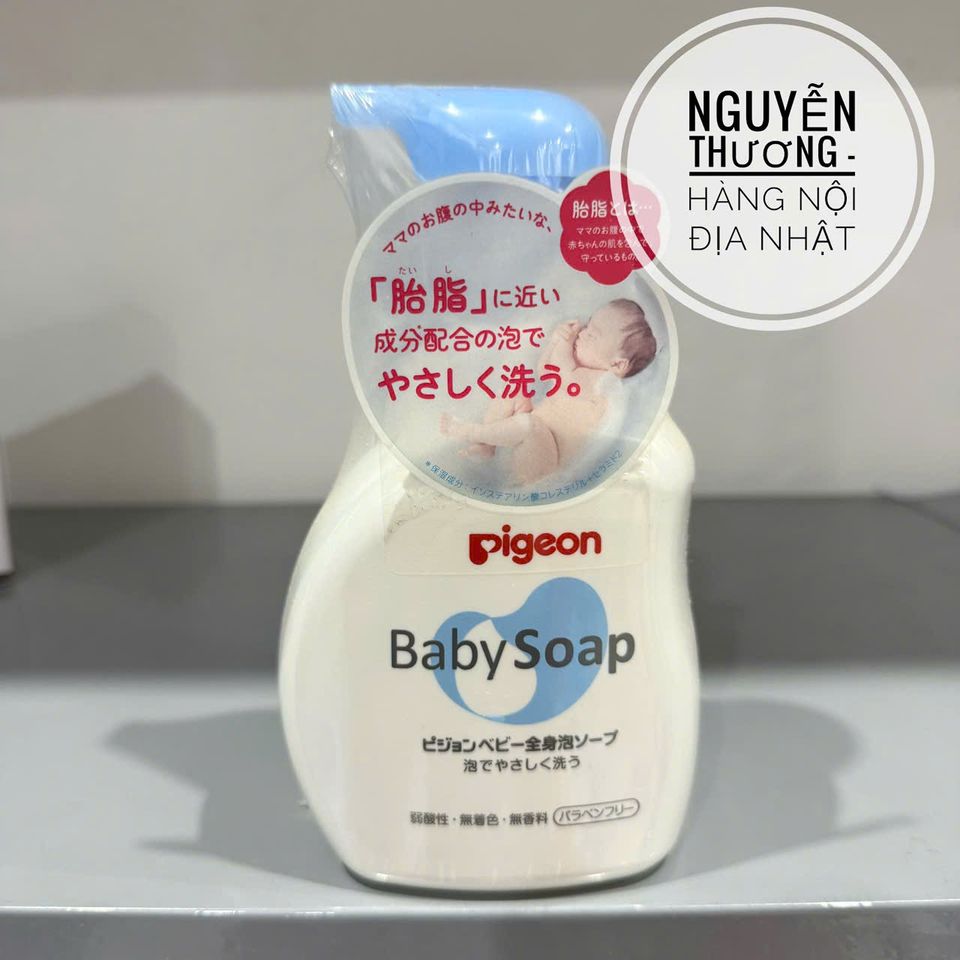 Sữa Tắm Gội Cho Trẻ Pigeon Baby Soap - Sản Phẩm Nội Địa Nhật An Toàn, Dưỡng Ẩm Da Nhạy Cảm cho Bé Yêu
