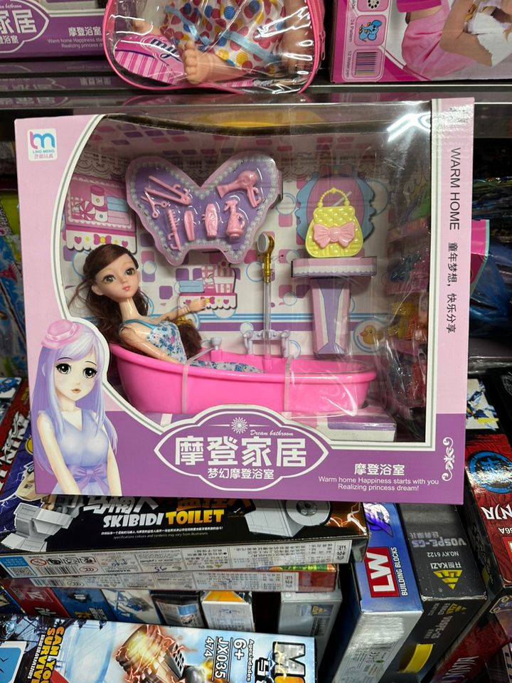 Búp Bê Tắm Đồ Chơi 329-A - Đồ Chơi Vui Nhộn Cho Trẻ Em, Phát Triển Kỹ Năng Sáng Tạo và Giao Tiếp