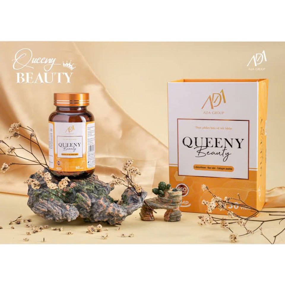 Viên uống trắng da tăng cường nội tiết Queeny Beauty ADA