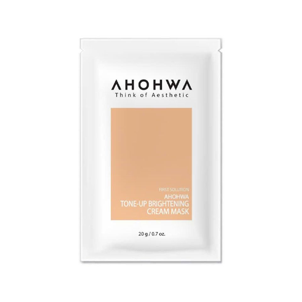 Mặt Nạ Ủ Trắng Ahohwa Tone-up Brightening Cream Mask 20g - Giúp Làm Sáng Da, Cấp Ẩm, Thích Hợp Mọi Loại Da