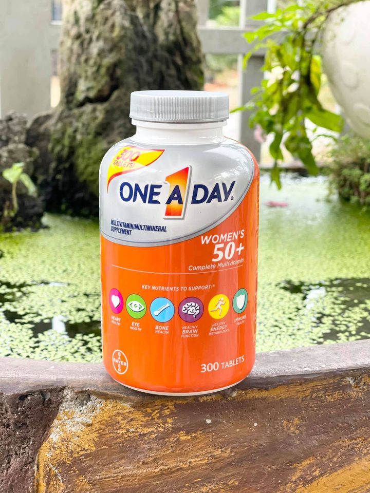Vitamin Tổng Hợp One A Day Dành Cho Phụ Nữ 50+ - 300 Viên, Hỗ Trợ Sức Khỏe Toàn Diện và Nâng Cao Chất Lượng Cuộc Sống