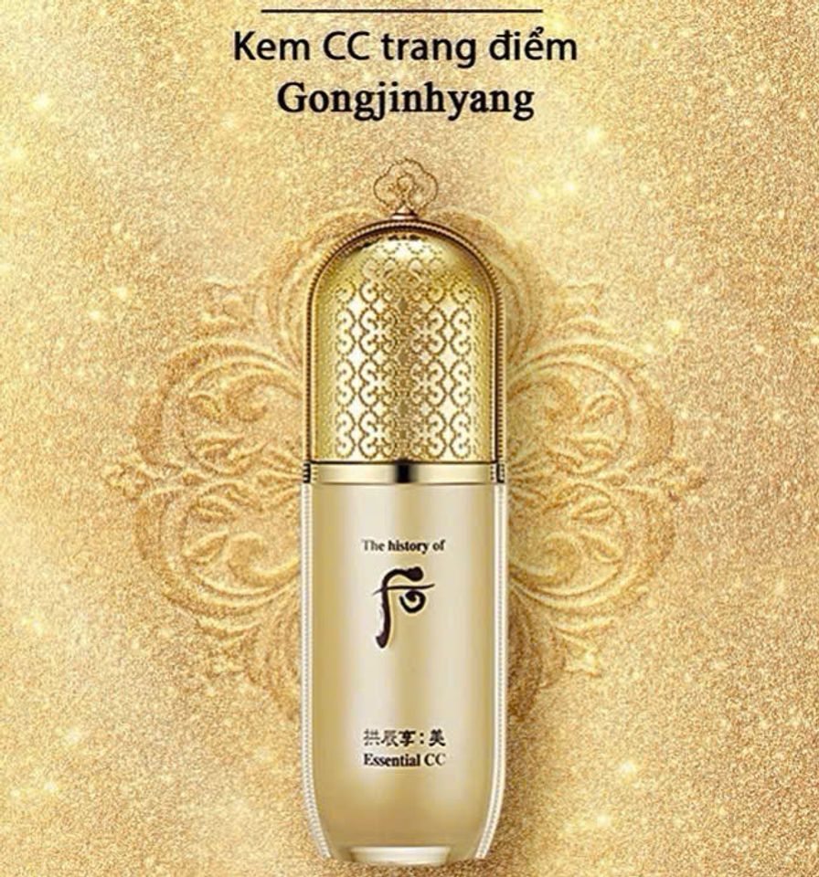 Kem CC Trang Điểm Chống Nắng Whoo Gongjinhyang Essential SPF30/PA++ 40ml - Bảo vệ da, tạo hiệu ứng trang điểm tự nhiên, phù hợp cho da nhạy cảm