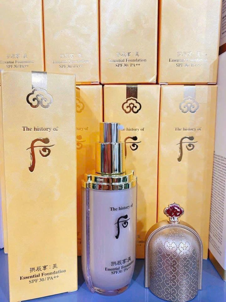 Kem CC Trang Điểm Chống Nắng Whoo Gongjinhyang Essential SPF30/PA++ 40ml - Bảo vệ da, tạo hiệu ứng trang điểm tự nhiên, phù hợp cho da nhạy cảm