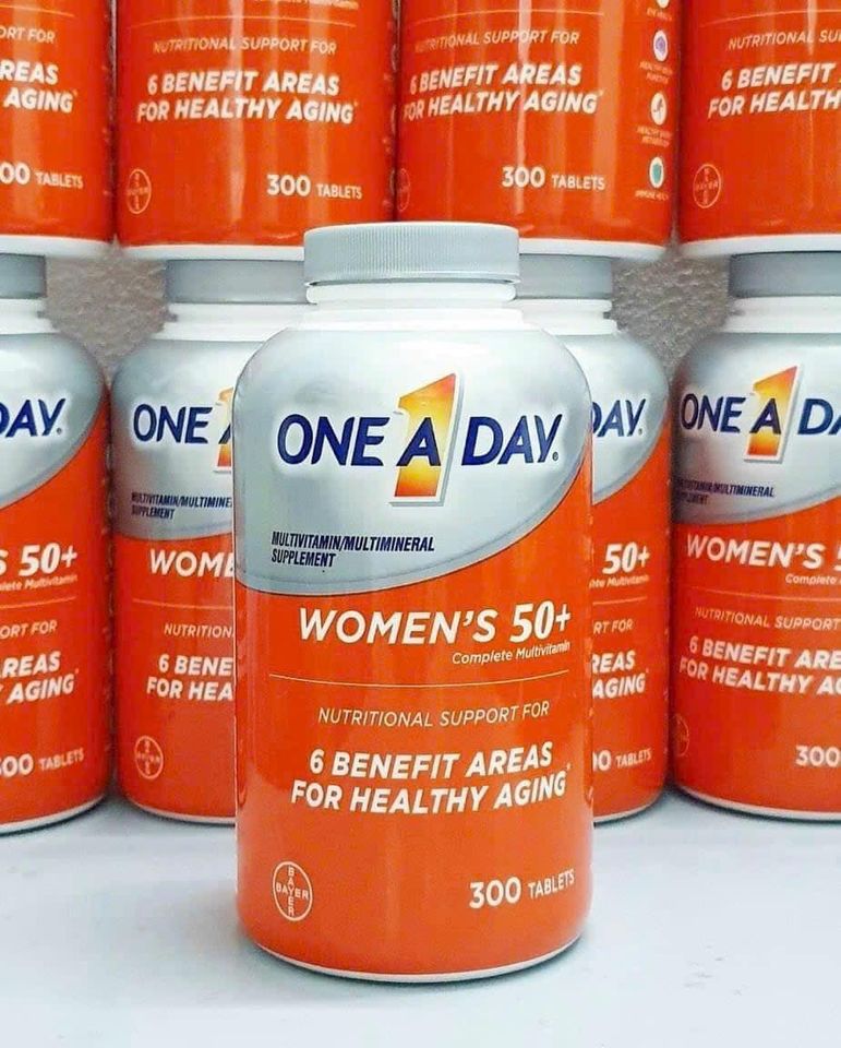 Vitamin Tổng Hợp One A Day Dành Cho Nữ 50+ - Multivitamins hỗ trợ sức khỏe và năng lượng, 200 Viên Bổ Sung Dinh Dưỡng Hàng Ngày