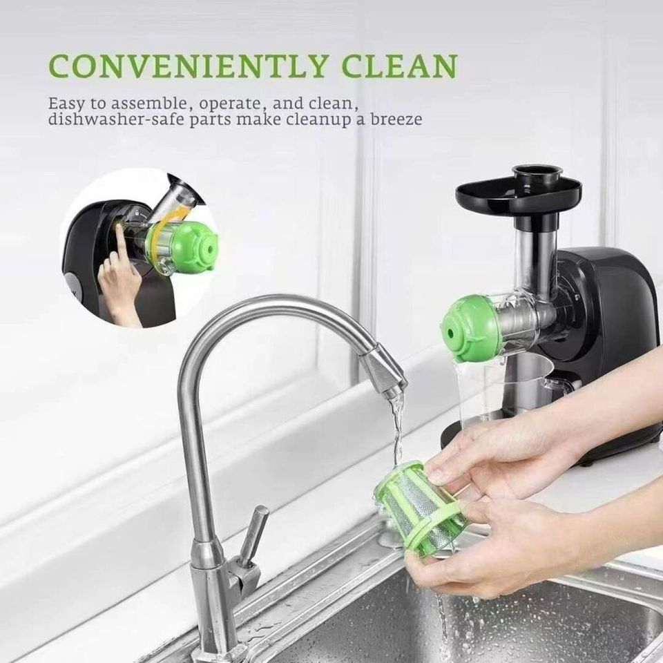 Máy Ép Chậm Trục Ngang AICOK AMR521 - Ép Nước Kiệt, Dễ Dàng Vệ Sinh, Bảo Quản Dinh Dưỡng Tối Ưu cho Gia Đình