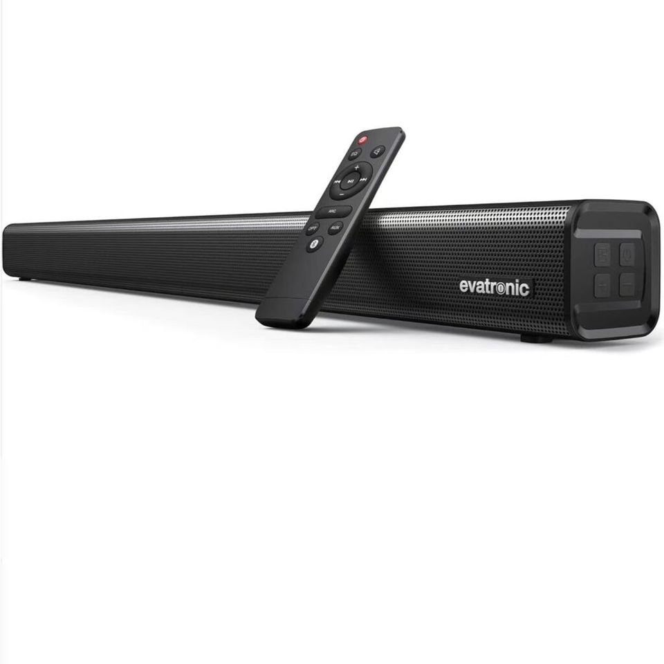 Loa Soundbar Bluetooth Evatronic 50W - Âm thanh sống động cho Tivi và PC, kết nối không dây, thiết kế thanh mỏng tiện dụng