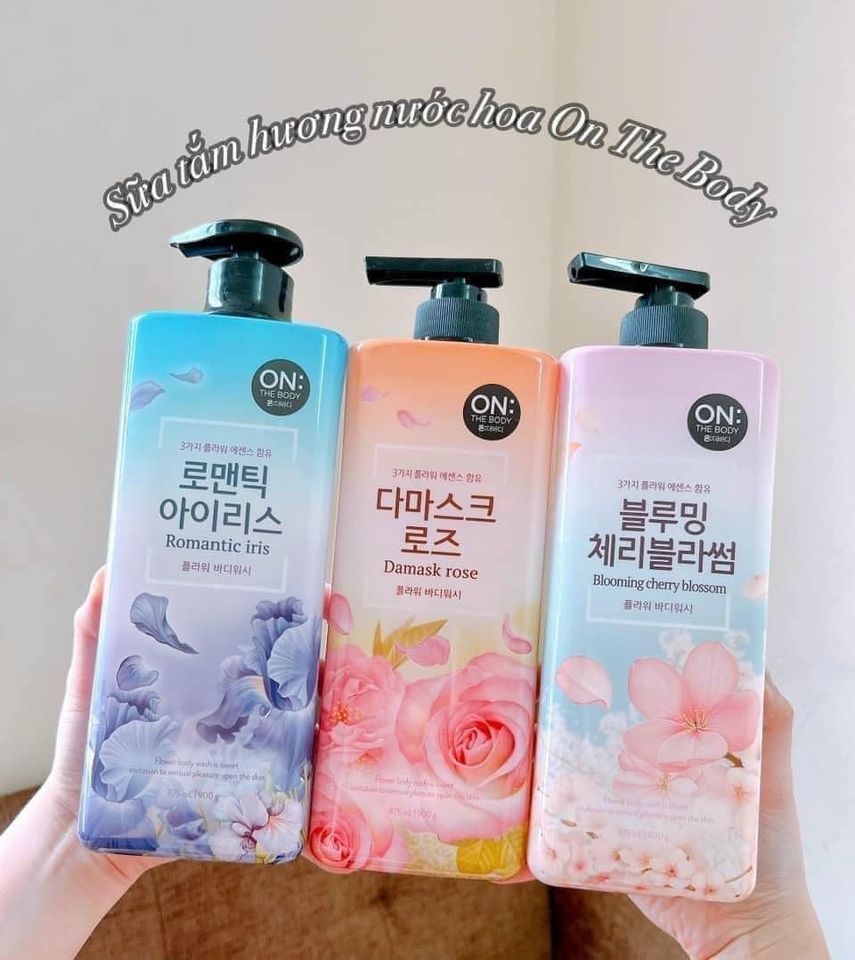 Sữa Tắm Nước Hoa On The Body Hàn Quốc 900ml - Sạch Da, Cung Cấp Độ Ẩm Và Hương Thơm Quyến Rũ - Phù Hợp Mọi Loại Da