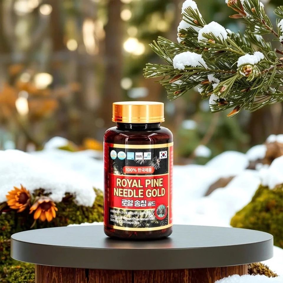 Tinh Dầu Thông Đỏ Royal Pine Needle Gold - Giải Pháp Từ Thiên Nhiên Tăng Cường Miễn Dịch, Chống Oxy Hóa và Chăm Sóc Sức Khỏe 100 Viên