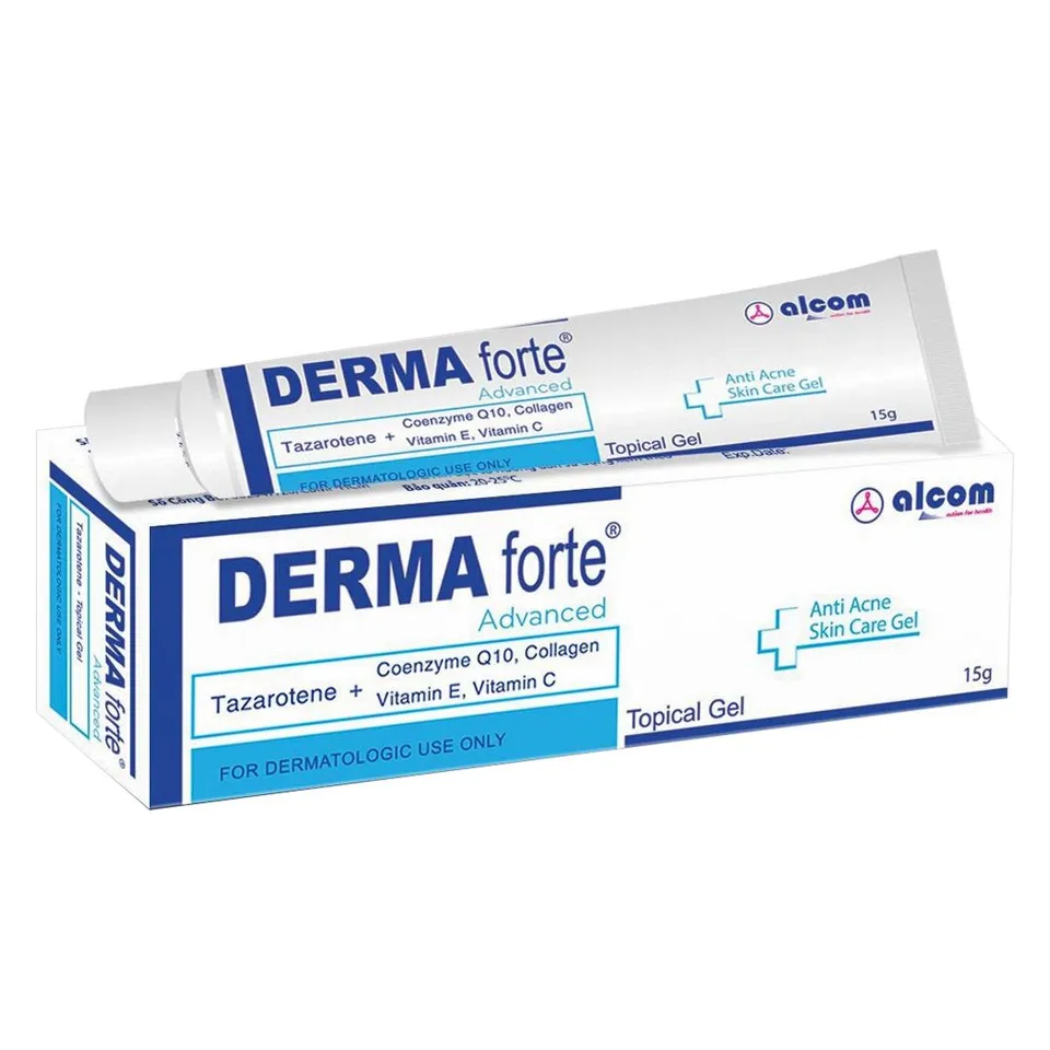 Gel hỗ trợ giảm mụn Alcom Derma Forte Advanced 15g
