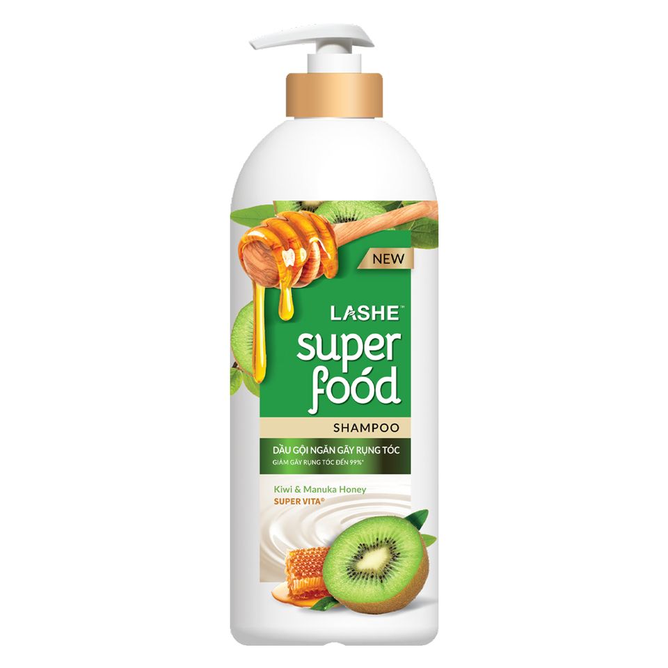 Dầu gội Lashe Superfood Shampoo, 640g, Ngăn Rụng Tóc