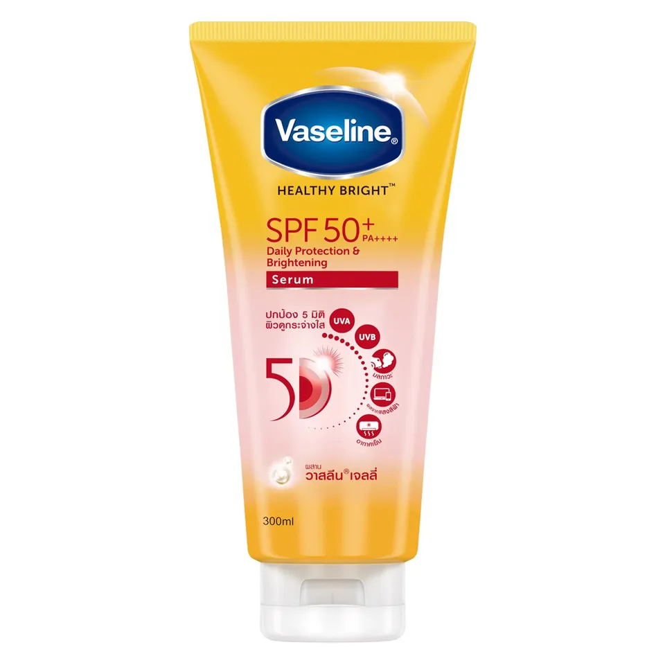 Sữa dưỡng thể trắng da Vaseline Healthy Bright 50x SPF50 PA++++, 300ml