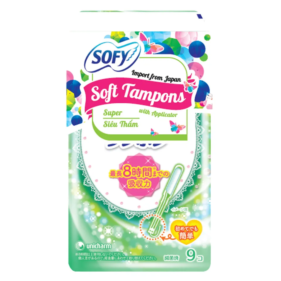 Băng Vệ Sinh Sofy Soft Tampon Super Siêu Thấm Gói 9 Cái
