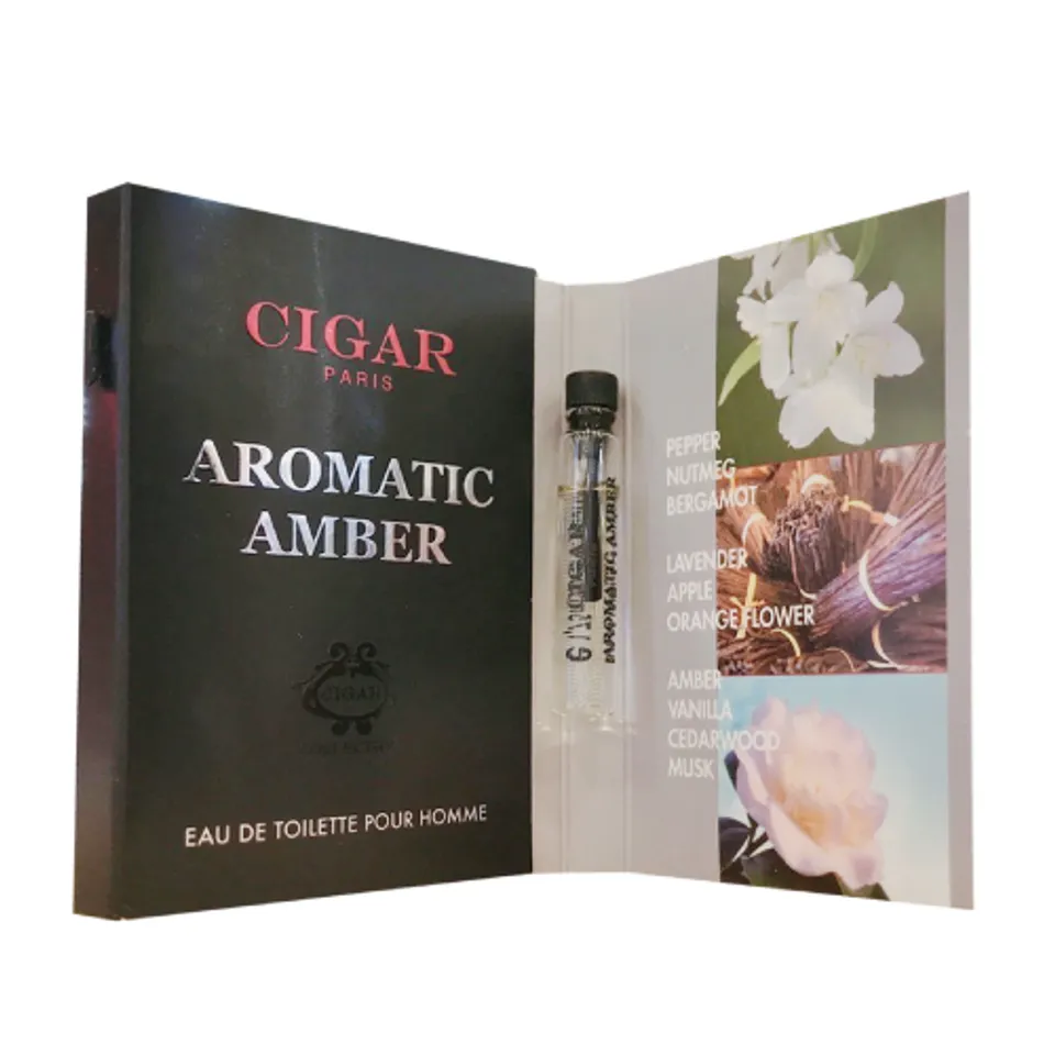 Nước hoa nam Cigar Aromatic Amber Pour Homme EDT 1.5ml