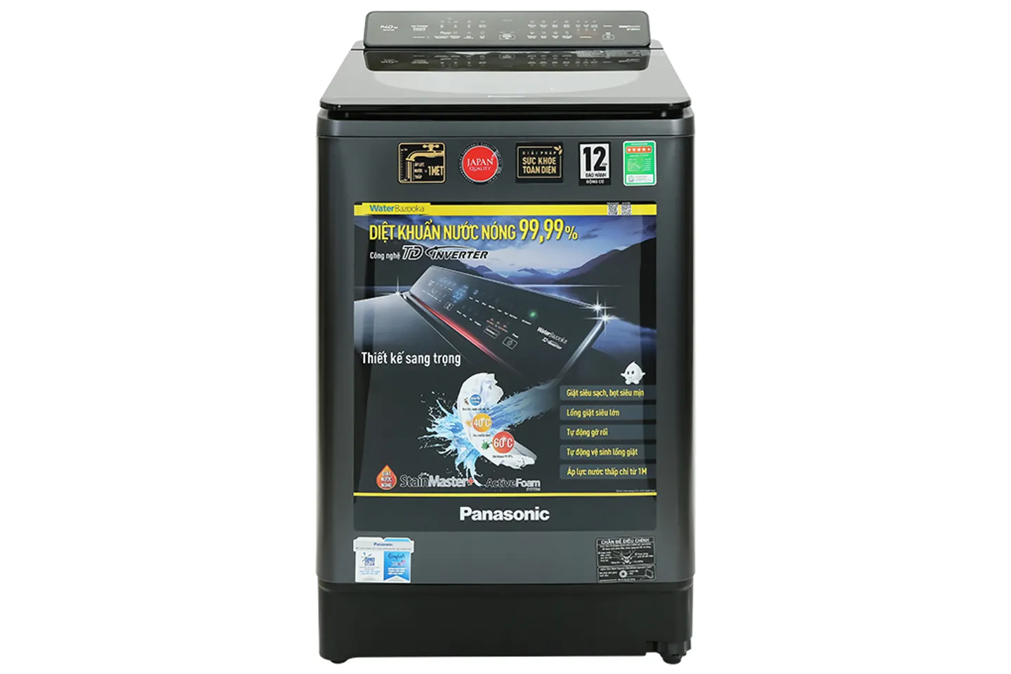 Máy giặt Panasonic NA-FD14V1BRV Inverter 14kg