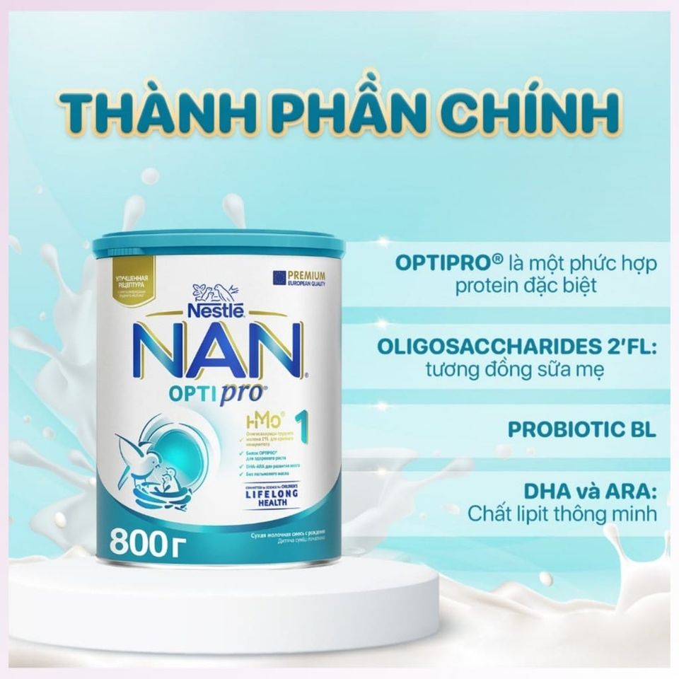 Sữa Nan Nga 800g Số Một, Dinh Dưỡng Cho Bé 0-6 Tháng