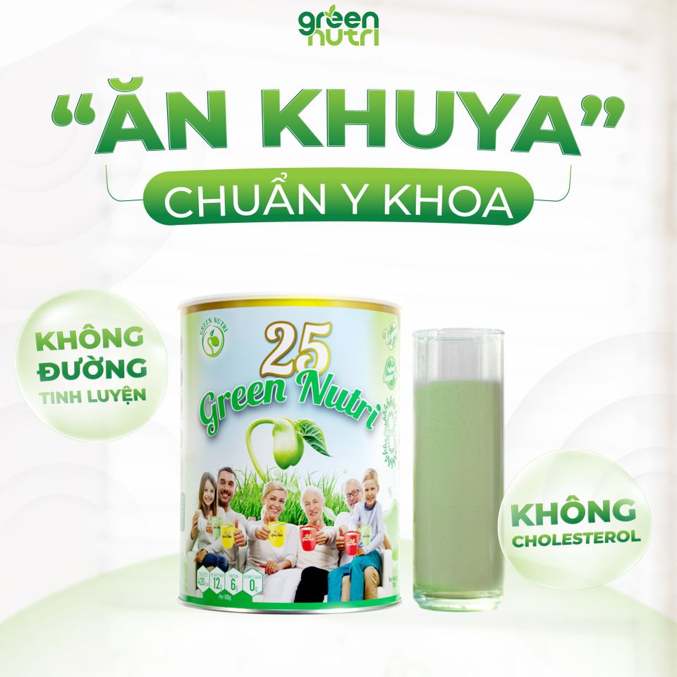 Sữa Hạt Ngũ Cốc 25 Green Nutri - Thực phẩm dinh dưỡng thuần chay dạng lon 750g, bổ sung vitamin và khoáng chất tự nhiên