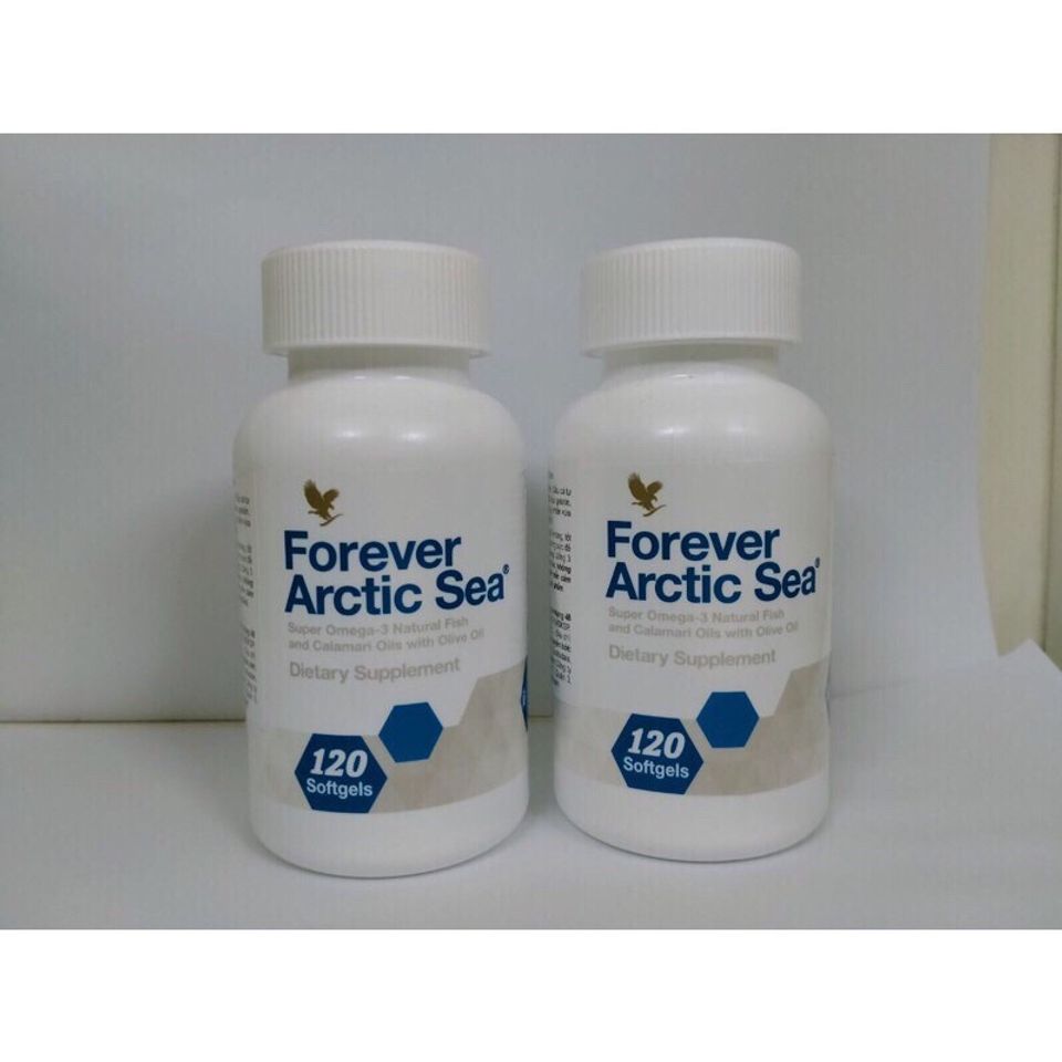 Viên Dầu Cá Forever Arctic Sea 376flp - 120 Viên Hỗ Trợ Sáng Mắt, Bổ Xương và Tăng Cường Trí Não từ Dầu Cá Omega 3 tự nhiên