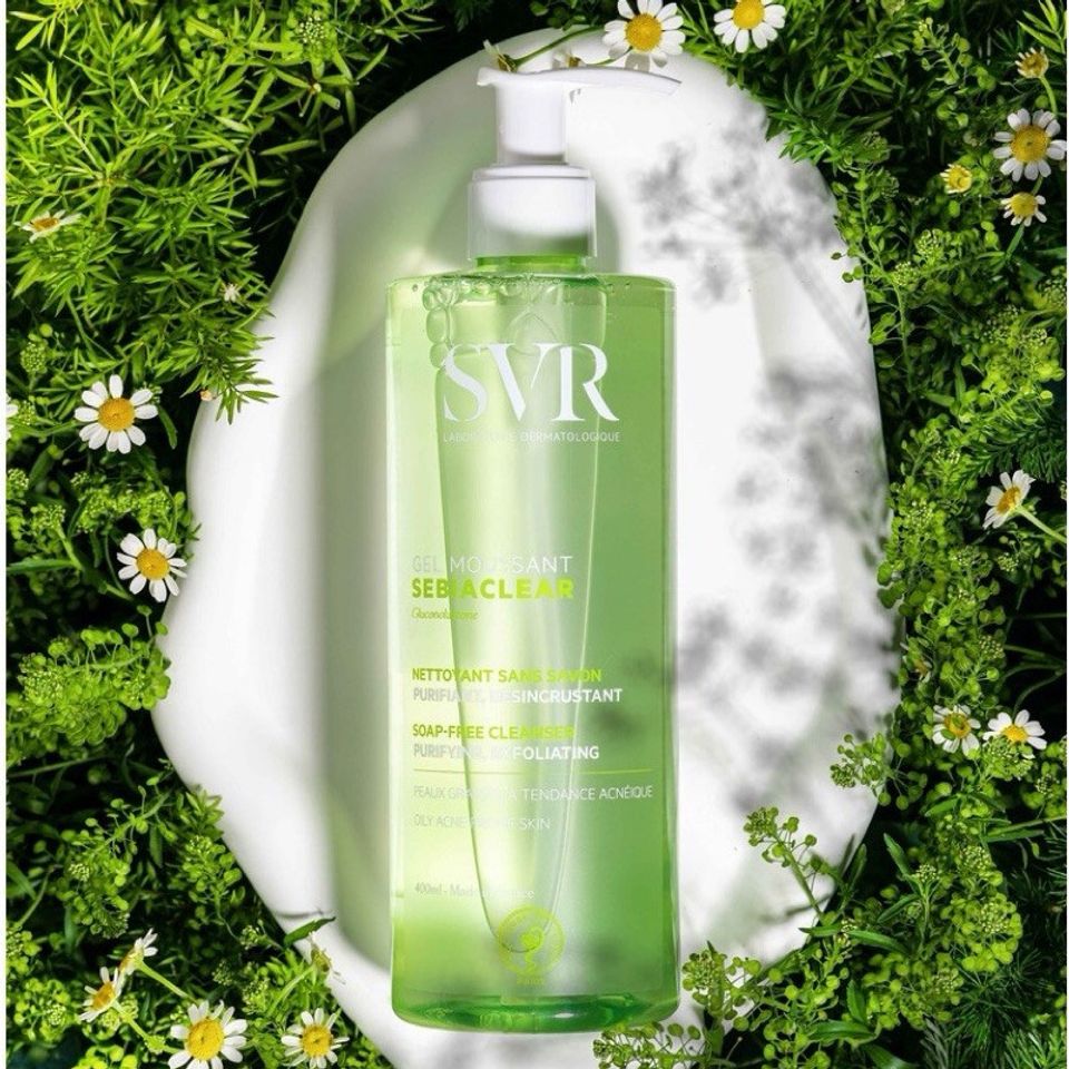(Nhập khẩu) Sữa Rửa Mặt SVR Xanh Dành Cho Da Dầu Mụn Gel Moussant 400ml - Kiểm Soát Dầu, Làm Sạch Sâu, Dịu Da, Phù Hợp Với Da Mụn chính hãng