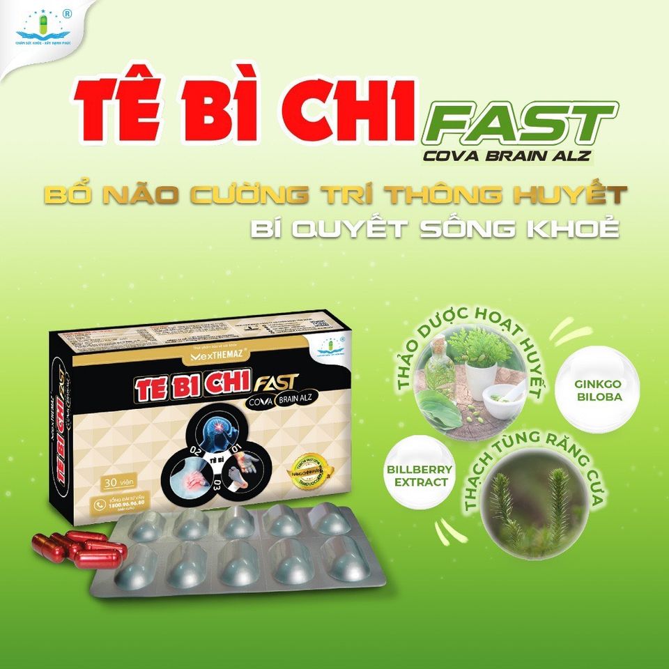 Tê Bì Chi Brain Alz - Viên Bổ Trợ Tăng Cường Trí Não, Giảm Mệt Mỏi Và Tình Trạng Suy Giảm Trí Nhớ (Alzheimer)
