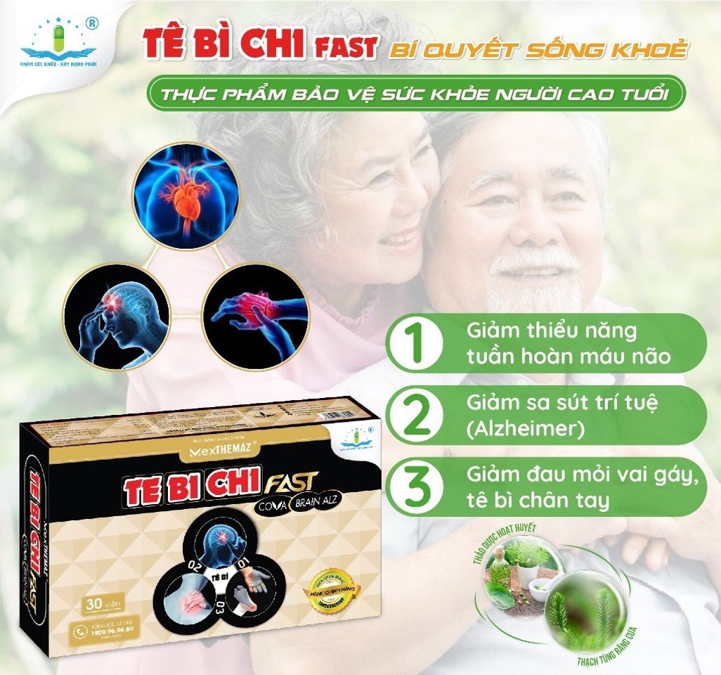 Tê Bì Chi Brain Alz - Viên Bổ Trợ Tăng Cường Trí Não, Giảm Mệt Mỏi Và Tình Trạng Suy Giảm Trí Nhớ (Alzheimer)