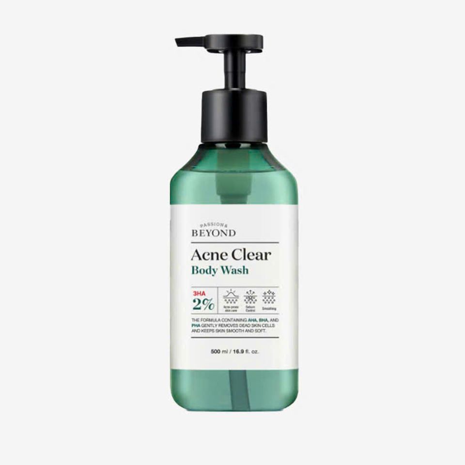 Sữa Tắm Giảm Mụn Lưng Beyond Acne Clear Body Wash 500ml - AHA BHA PHA Chăm Sóc Da Hiệu Quả, Giảm Nhờn, Ngừa Mụn