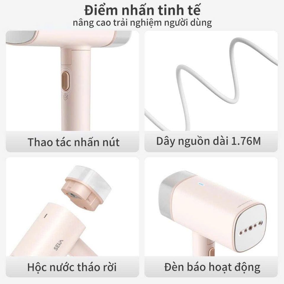 Bàn Là Hơi Nước Cầm Tay Seka SKM77 Dung Tích 170mL Model Mới Nhất - Bảo Hành 1 Năm 1 Đổi 1