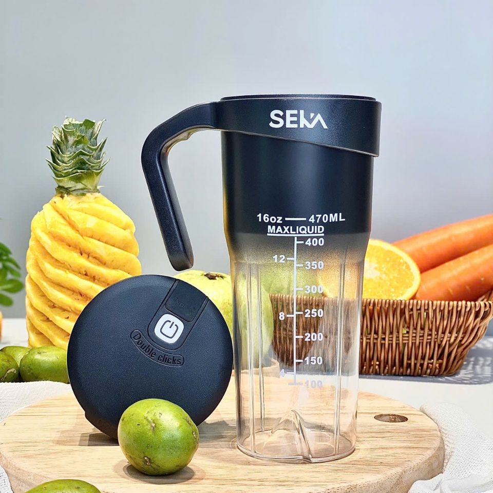 Máy Xay Sinh Tố Cầm Tay Seka NT889 - Công Suất 150W, Dung Tích 470ml, Thiết Kế Tiện Dụng, An Toàn, Phù Hợp Cho Công Sở, Du Lịch