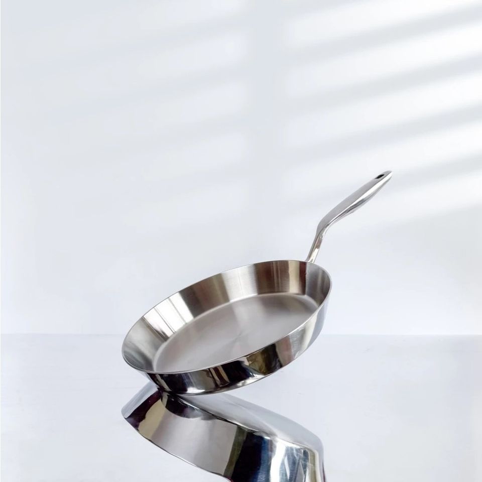 Chảo Cạn Inox 316 Cao Cấp Haatz 3 Lớp Liên Khối - Bảo Hành 5 Năm, Đa Năng Sử Dụng Cho Tất Cả Các Loại Bếp