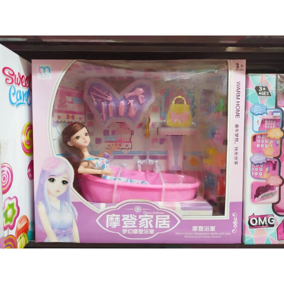 Đồ chơi búp bê và bồn tắm 329