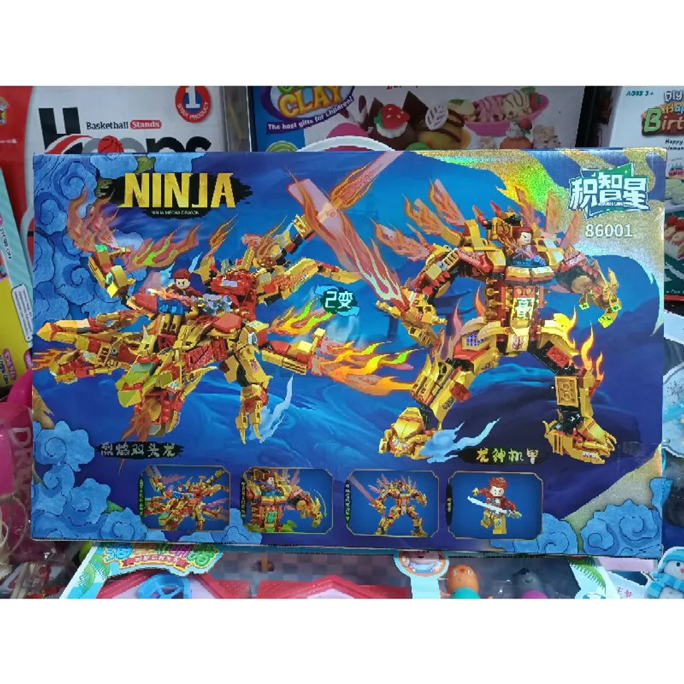 Hộp Lego Lắp Ghép 2in1 - Mô Hình Robot và Ninja Rồng 86001 - Đồ Chơi ...