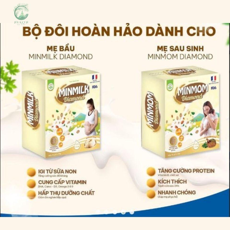 Minmilk Diamond – Dinh Dưỡng Vàng Cho Mẹ Bầu Khỏe Mạnh, Bé Phát Triển Toàn Diện