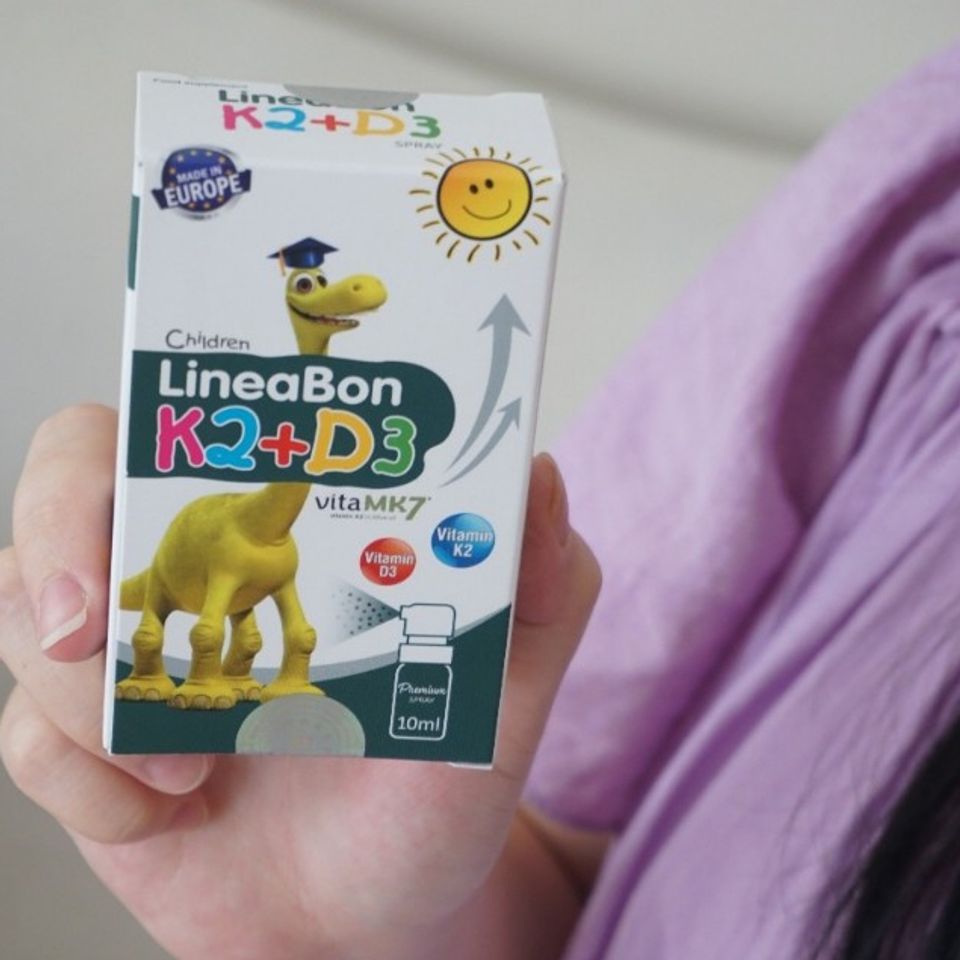 D3 K2 Xịt Lineabon 15ml - Hỗ Trợ Tăng Chiều Cao, Cải Thiện Hấp Thụ Canxi Cho Trẻ Em, Vitamin D3 Và K2 Thiên Nhiên