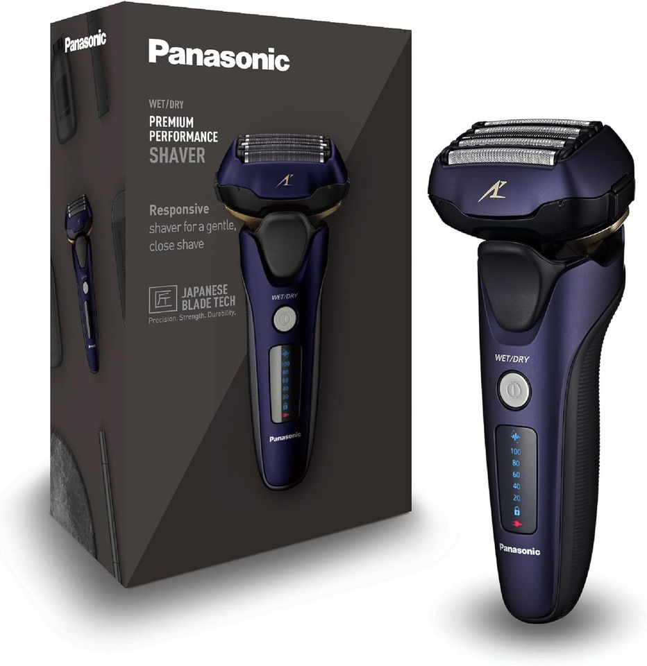 Máy Cạo Râu Không Dây Panasonic ES-LV67-A803 - Lưỡi Dao Bằng Thép Nhật Bản, Sạc Nhanh 3 Phút, Cảm Biến Thông Minh