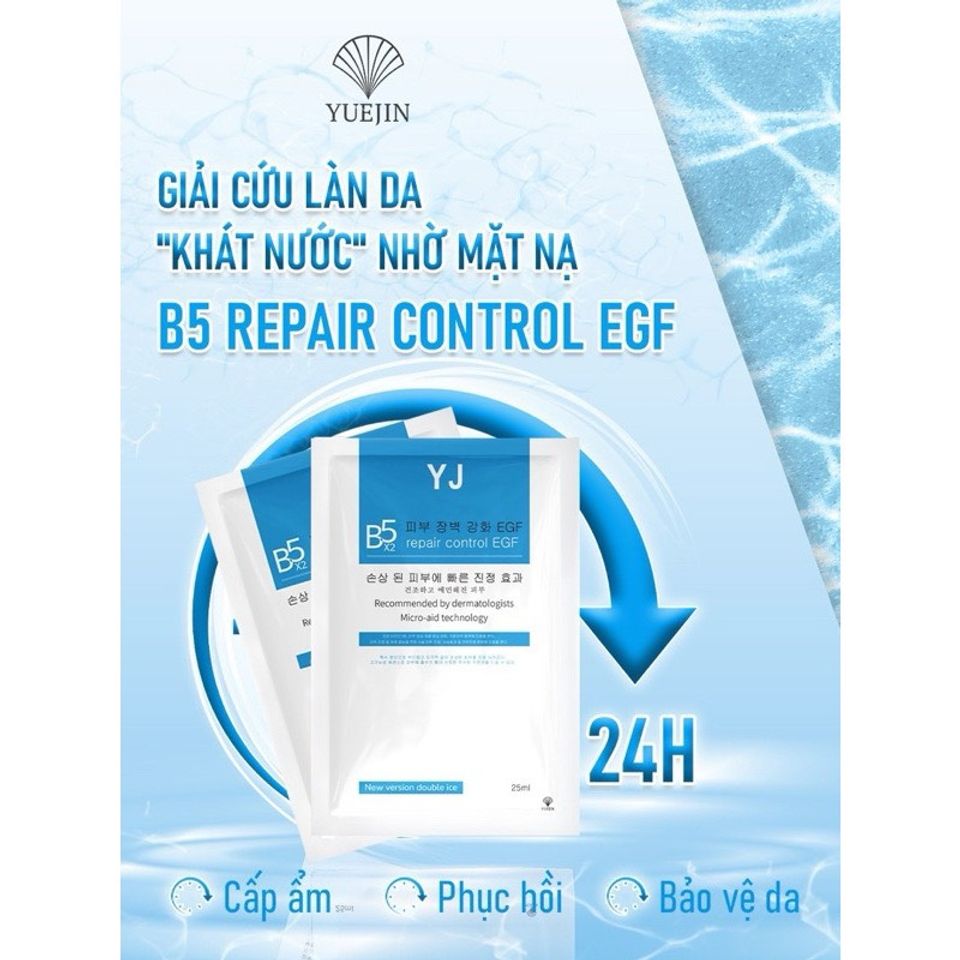 Mặt Nạ Phục Hồi Da Yuejin B5 EGF - Cấp Ẩm, Làm Dịu Da Nhạy Cảm, Giảm Đỏ, 25ml - Sản Phẩm Chăm Sóc Da Hàng Đầu