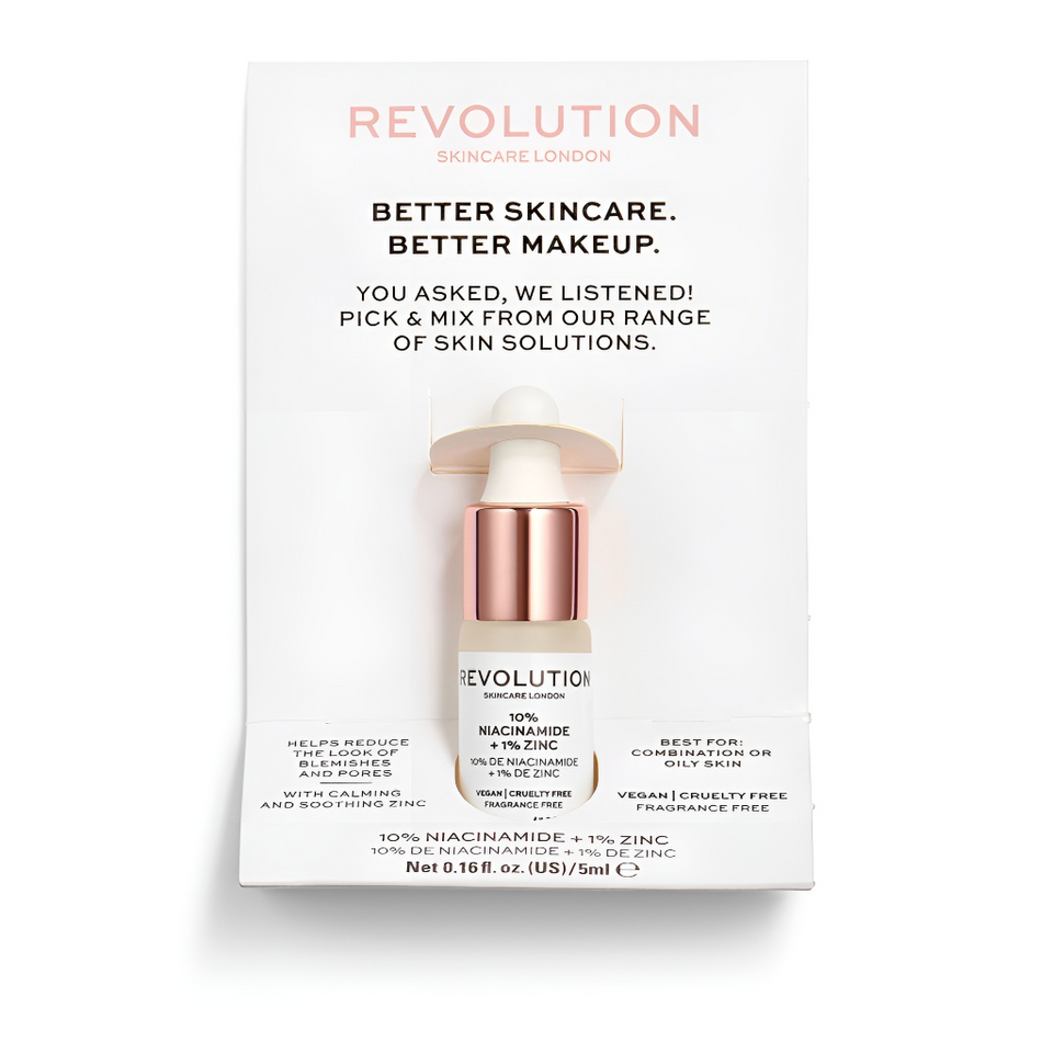 Tinh Chất Revolution 10% Niacinamide +1% Zinc 5ml - Serum Làm Sáng Da, Giảm Mụn, Se Khít Lỗ Chân Lông, Chăm Sóc Da Nhờn Mụn