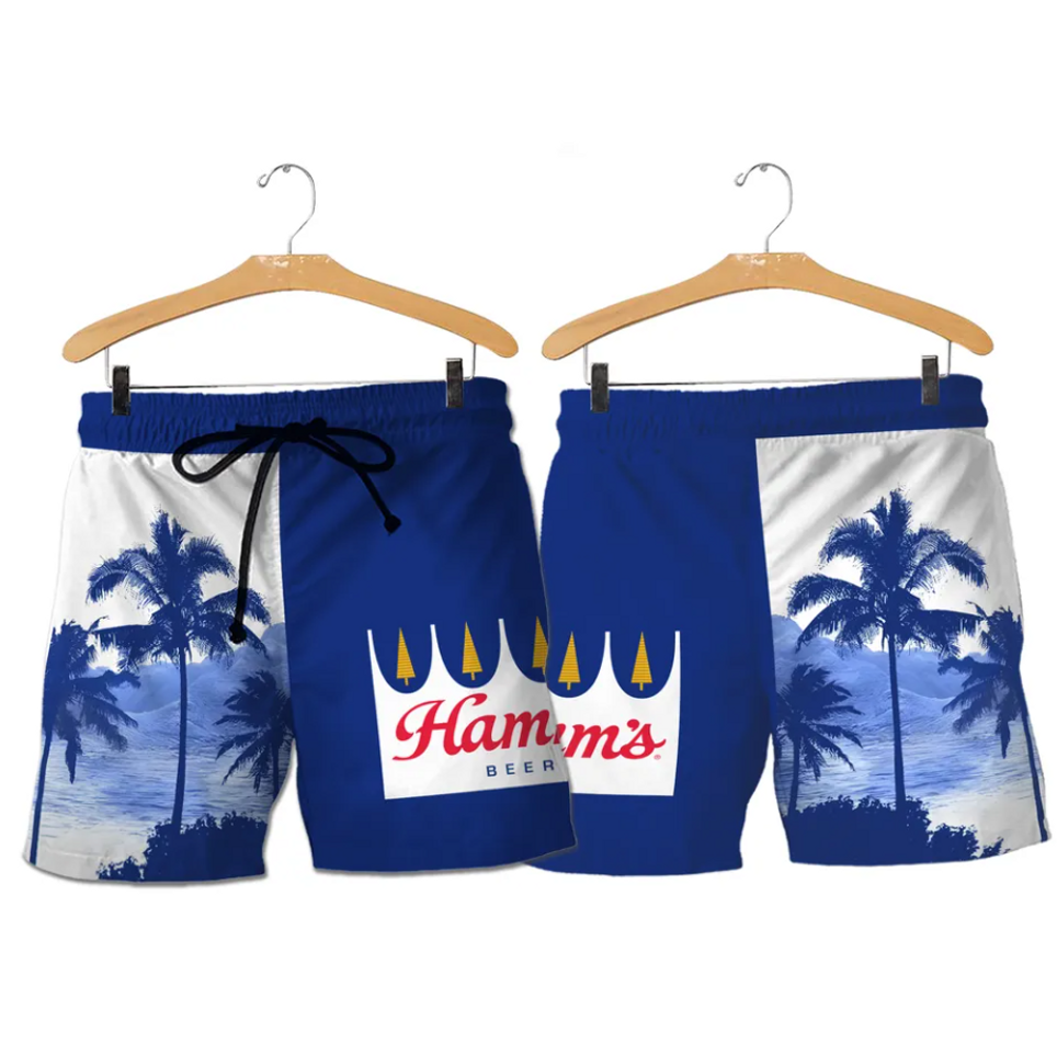 Quần Short Unisex Hamm’s Retro - Thời Trang Mùa Hè Năng Động, Chất Liệu Mát Mẻ, Phù Hợp Dã Ngoại và Du Lịch