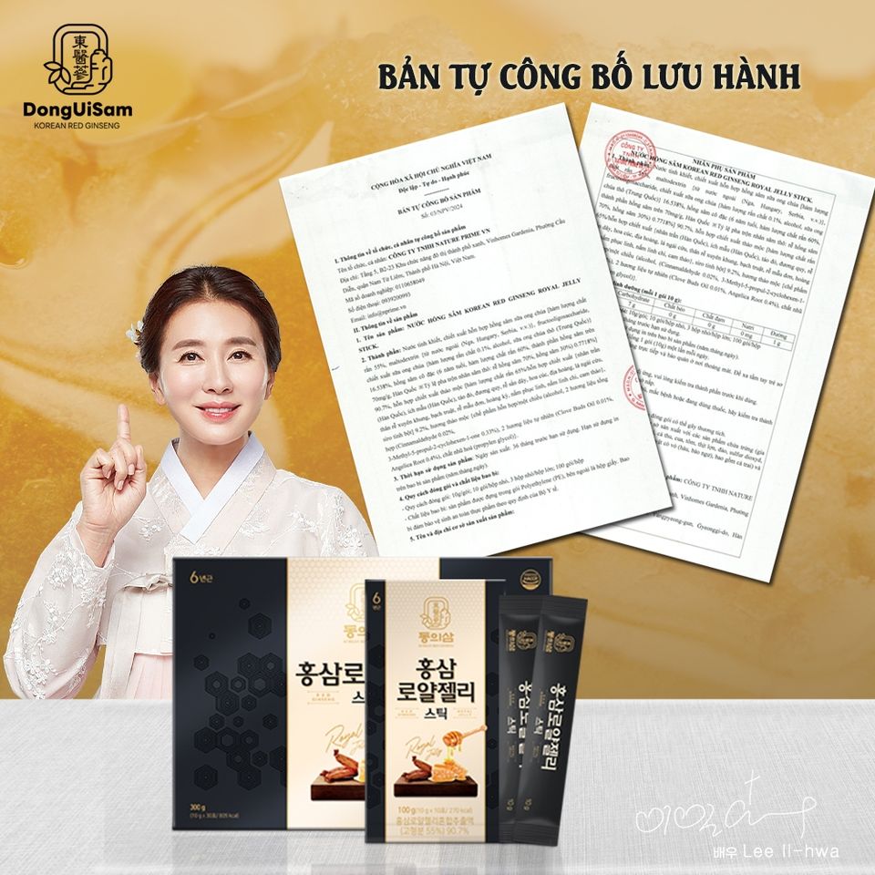 Tinh Chất Hồng Sâm Royal Jelly Stick Hàn Quốc - Tăng Cường Sức Khỏe Năng Lượng, Hỗ Trợ Miễn Dịch, Hộp 30 Gói