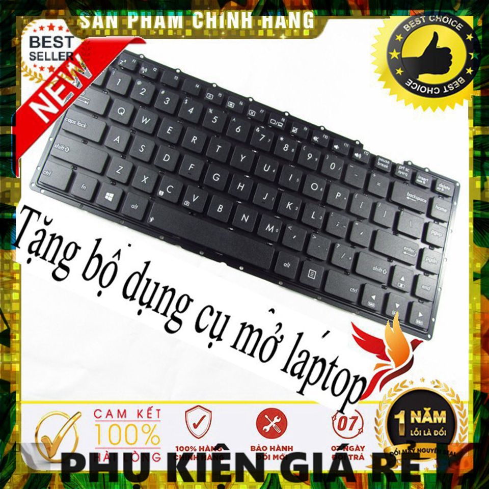 Bàn phím laptop Asus X453 X453M X453MA X453S K455 - Phụ kiện chính hãng giá rẻ cho laptop, chất lượng bền bỉ